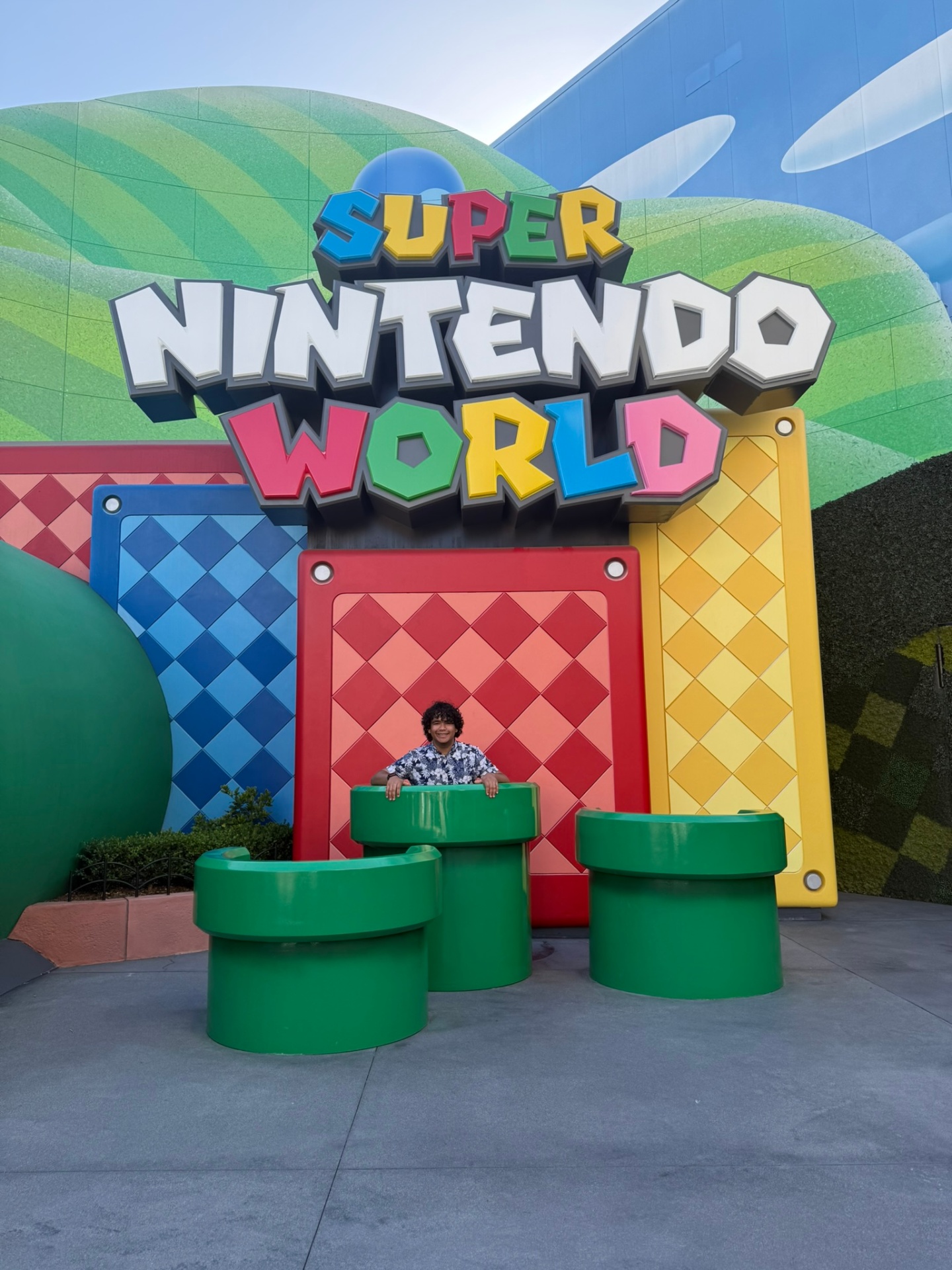 Konnor at Super Nintendo World