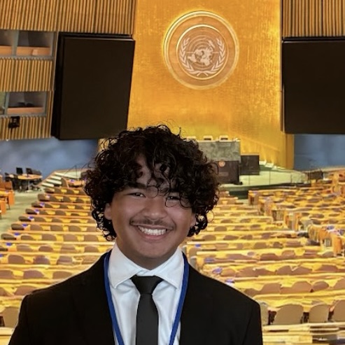 Konnor at the UN General Assembly hall