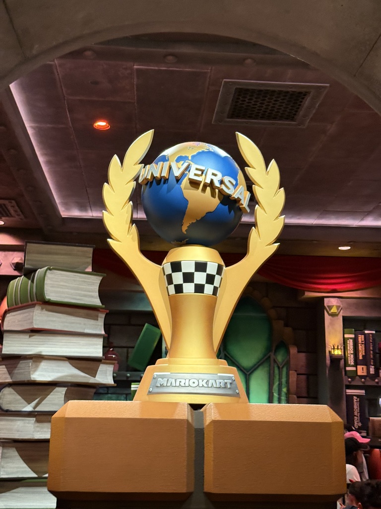 Mario Kart trophy display